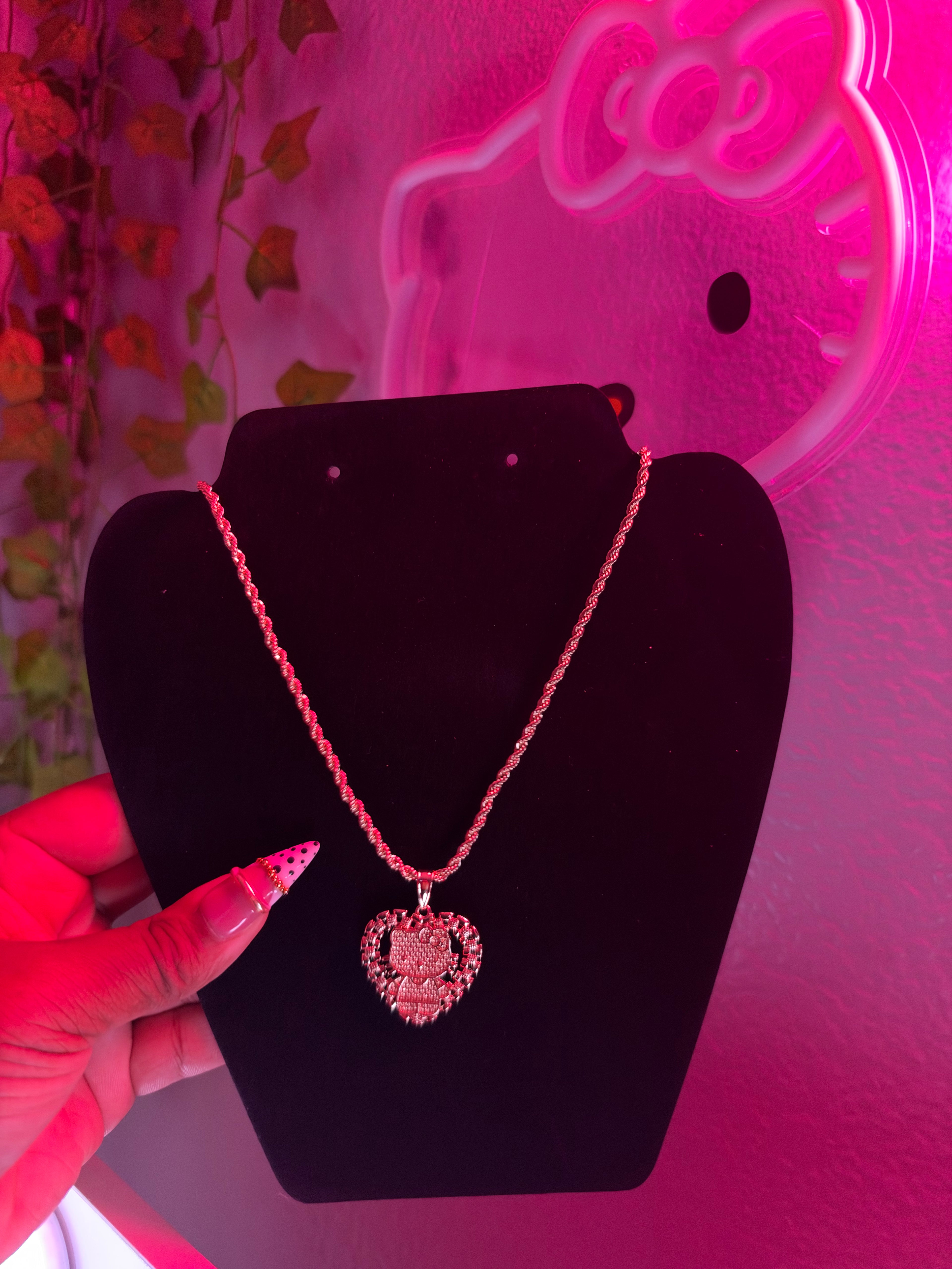Large Heart Hk Necklace ONLY
